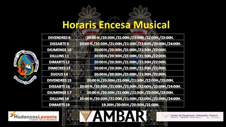 Imagen Inauguración Calle Iluminada y horarios de encendido Fallas 2024